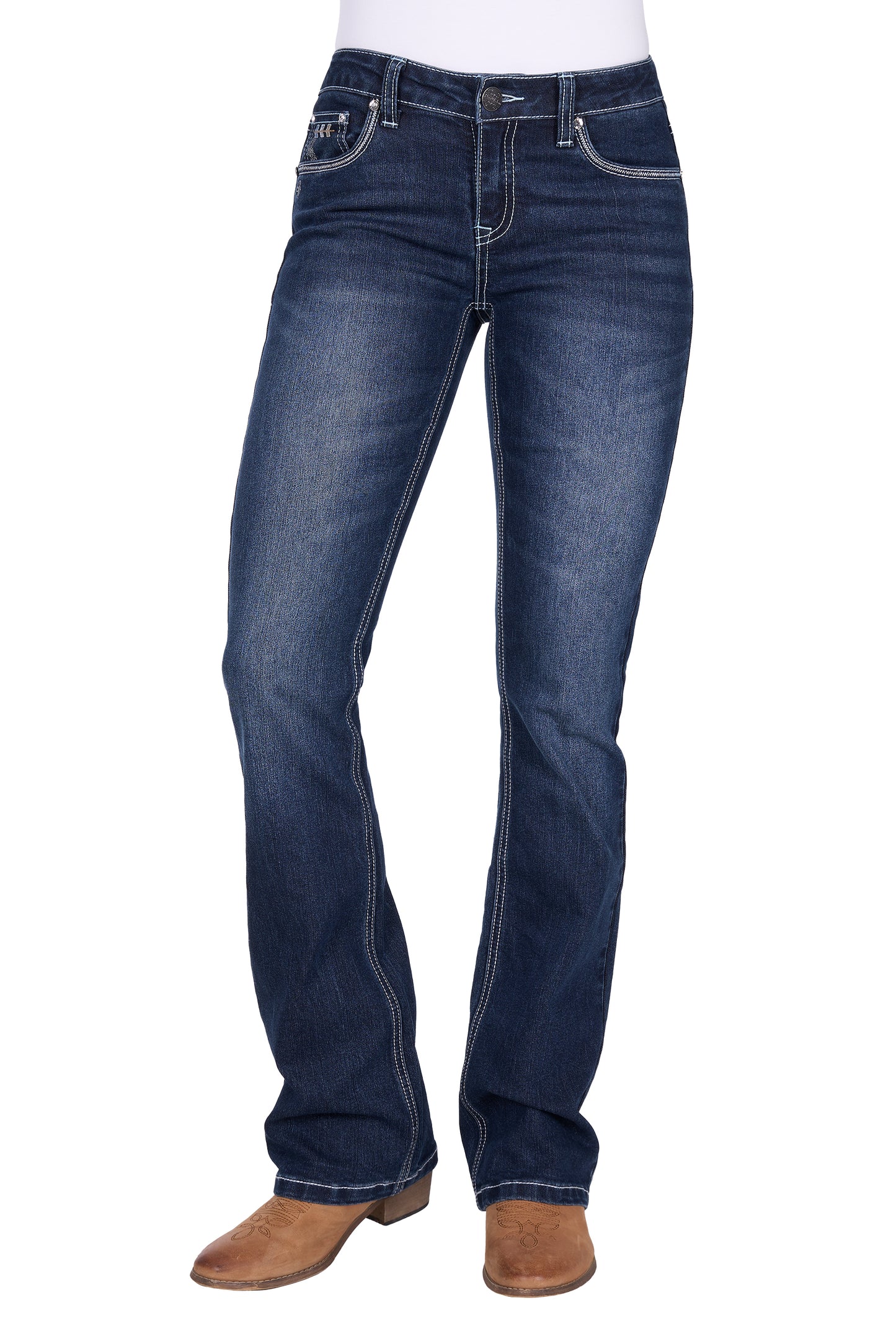 Pure Western Ladies Raven Boot Cut Jean - PCP2208235