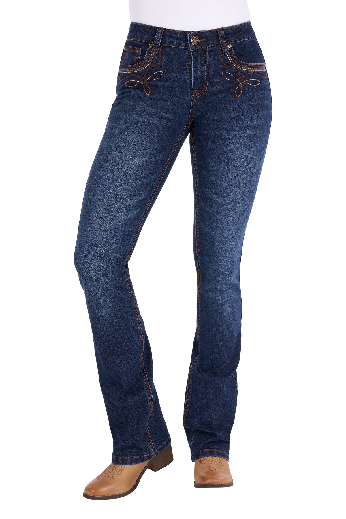 Pure Western Ladies Eden Boot Cut Jean - 34" Leg - PCP2208335