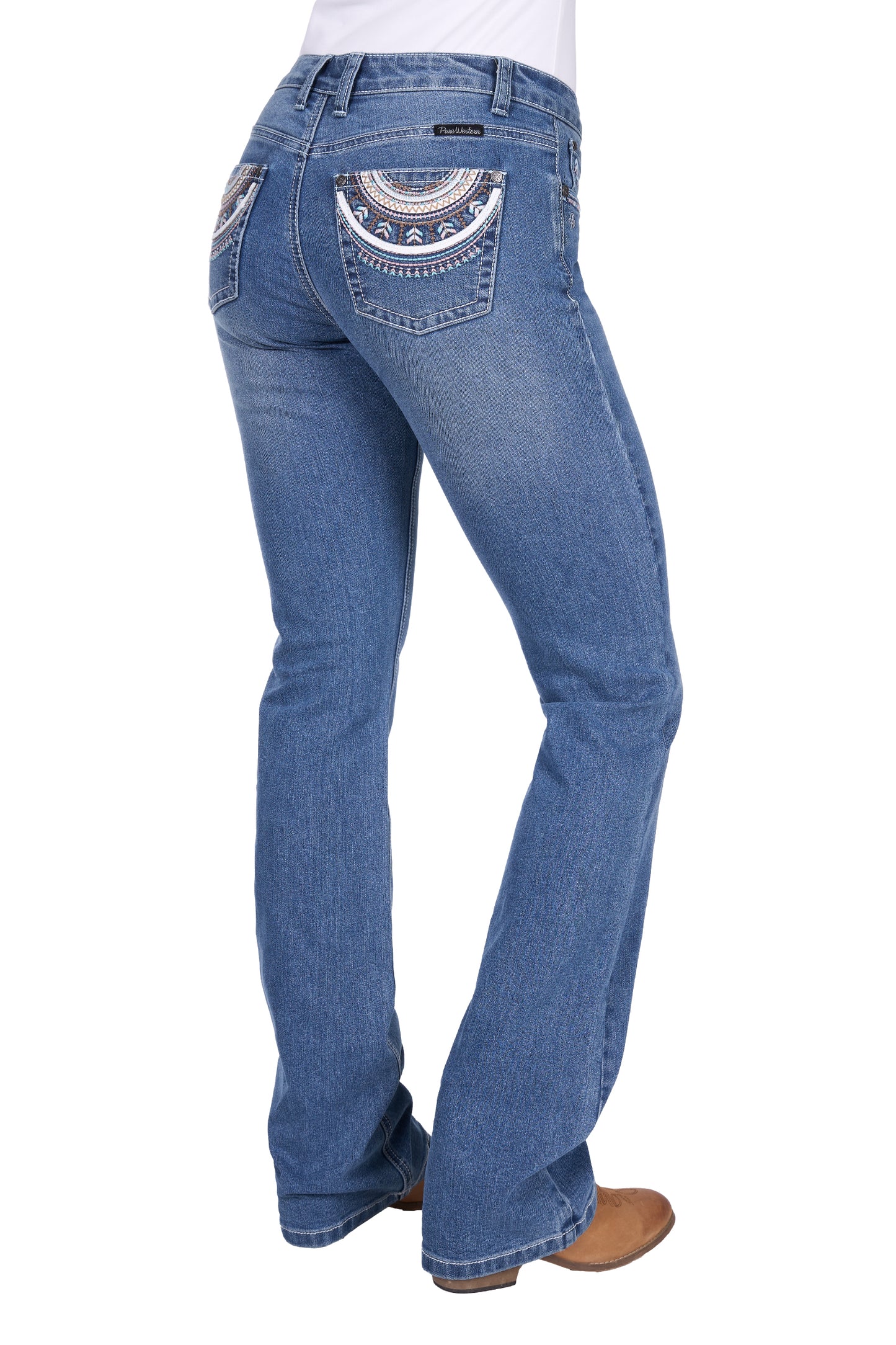 Pure Western Ladies Pat Relaxed Rider Jean - 36" Leg - PCP2210231