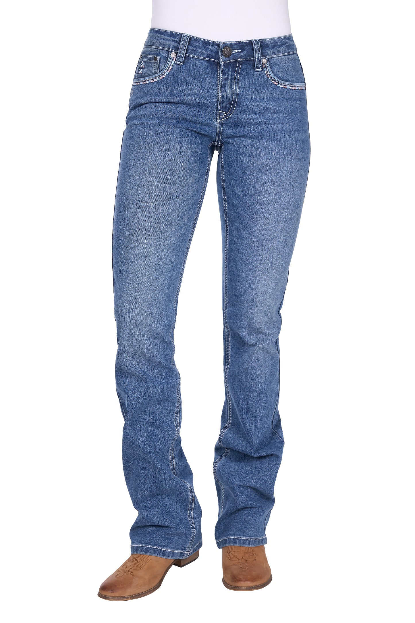 Pure Western Ladies Pat Relaxed Rider Jean - 36" Leg - PCP2210231