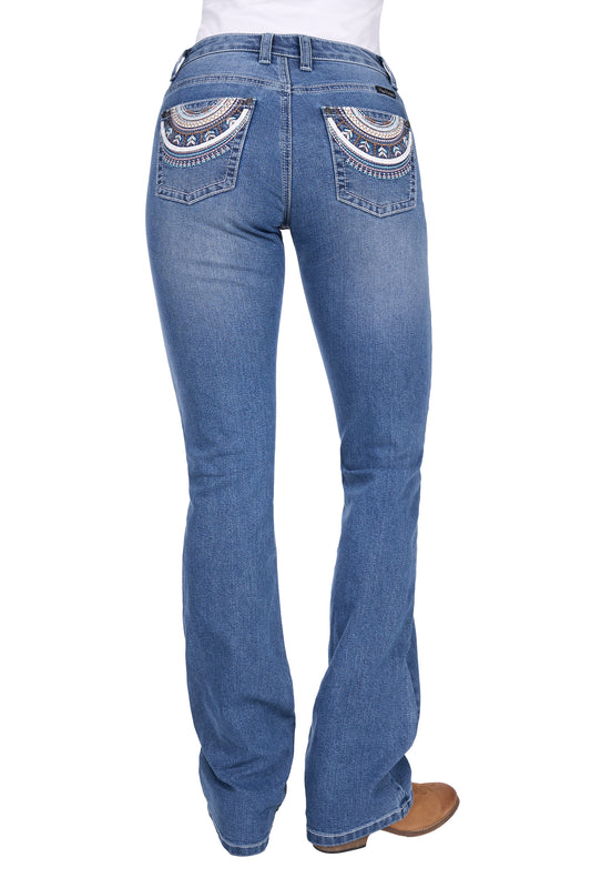 Pure Western Ladies Pat Relaxed Rider Jean - 36" Leg - PCP2210231