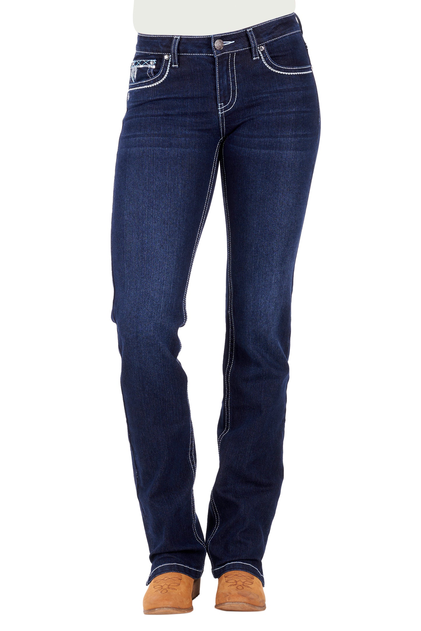 Pure Western Ladies Straight Leg Jean - PCP2212609