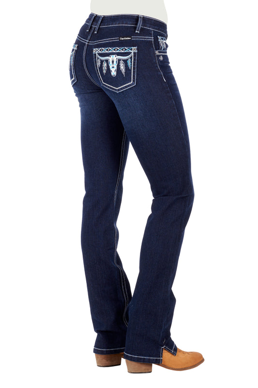 Pure Western Ladies Straight Leg Jean - PCP2212609