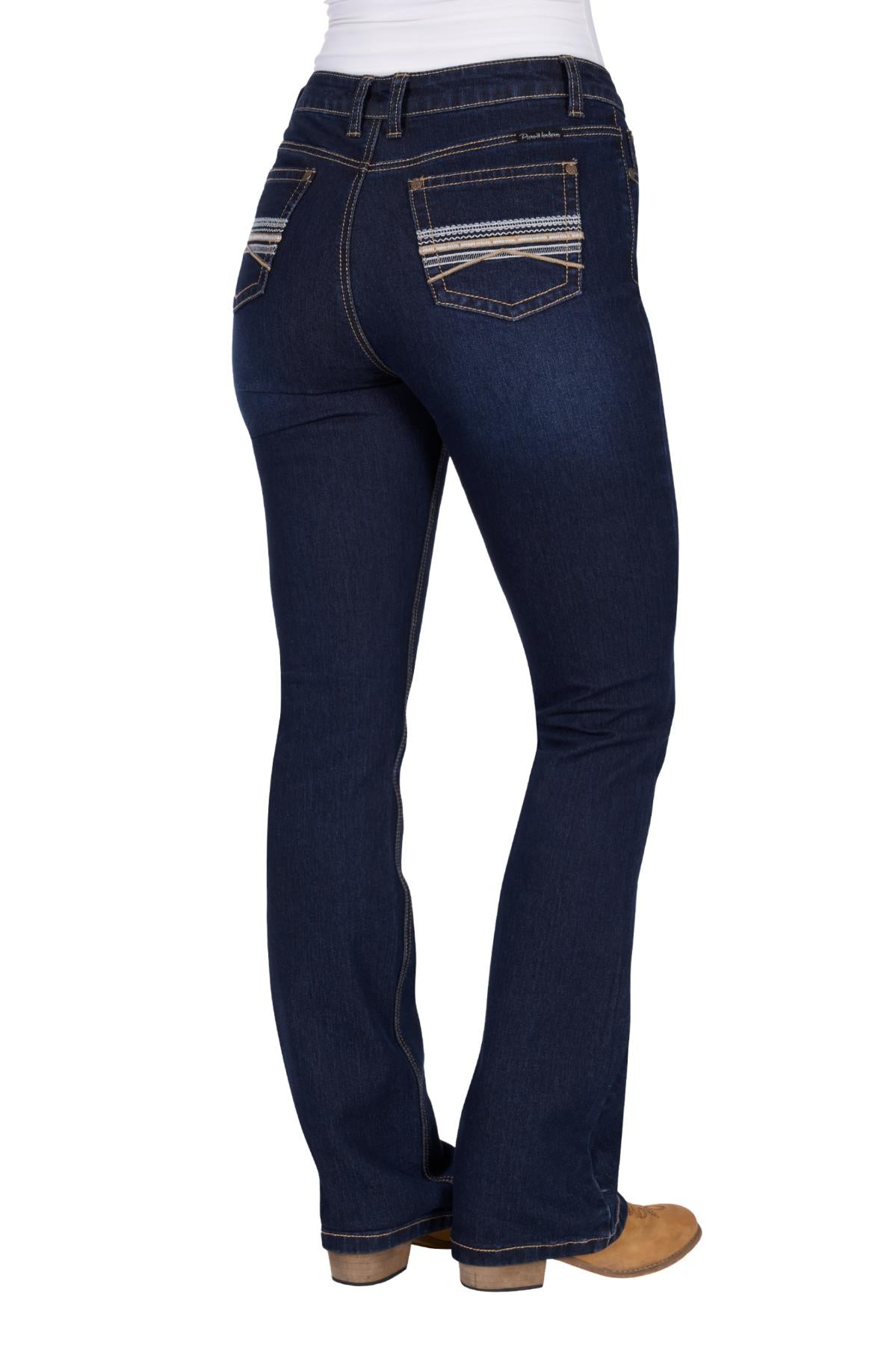 Pure Western Ladies Hi Rise Boot Cut Jean - PCP2213133