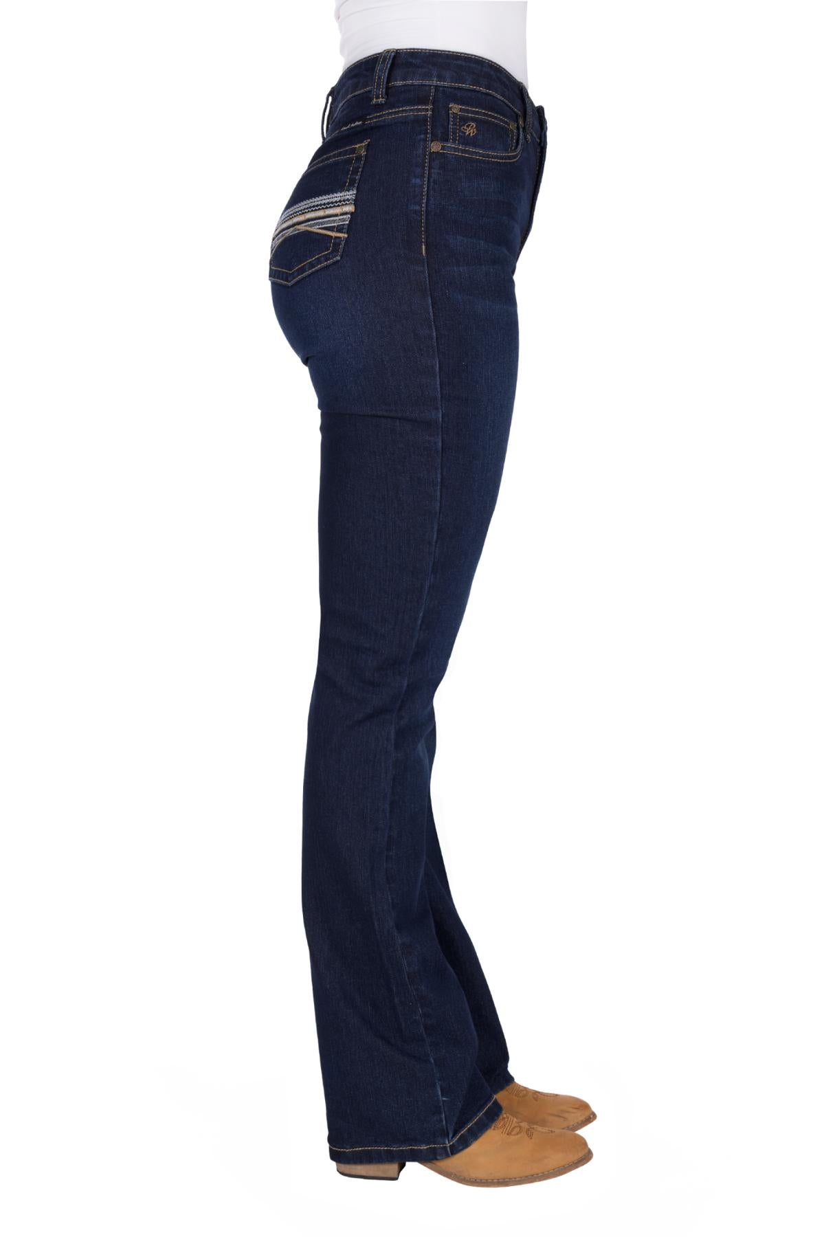 Pure Western Ladies Hi Rise Boot Cut Jean - PCP2213133
