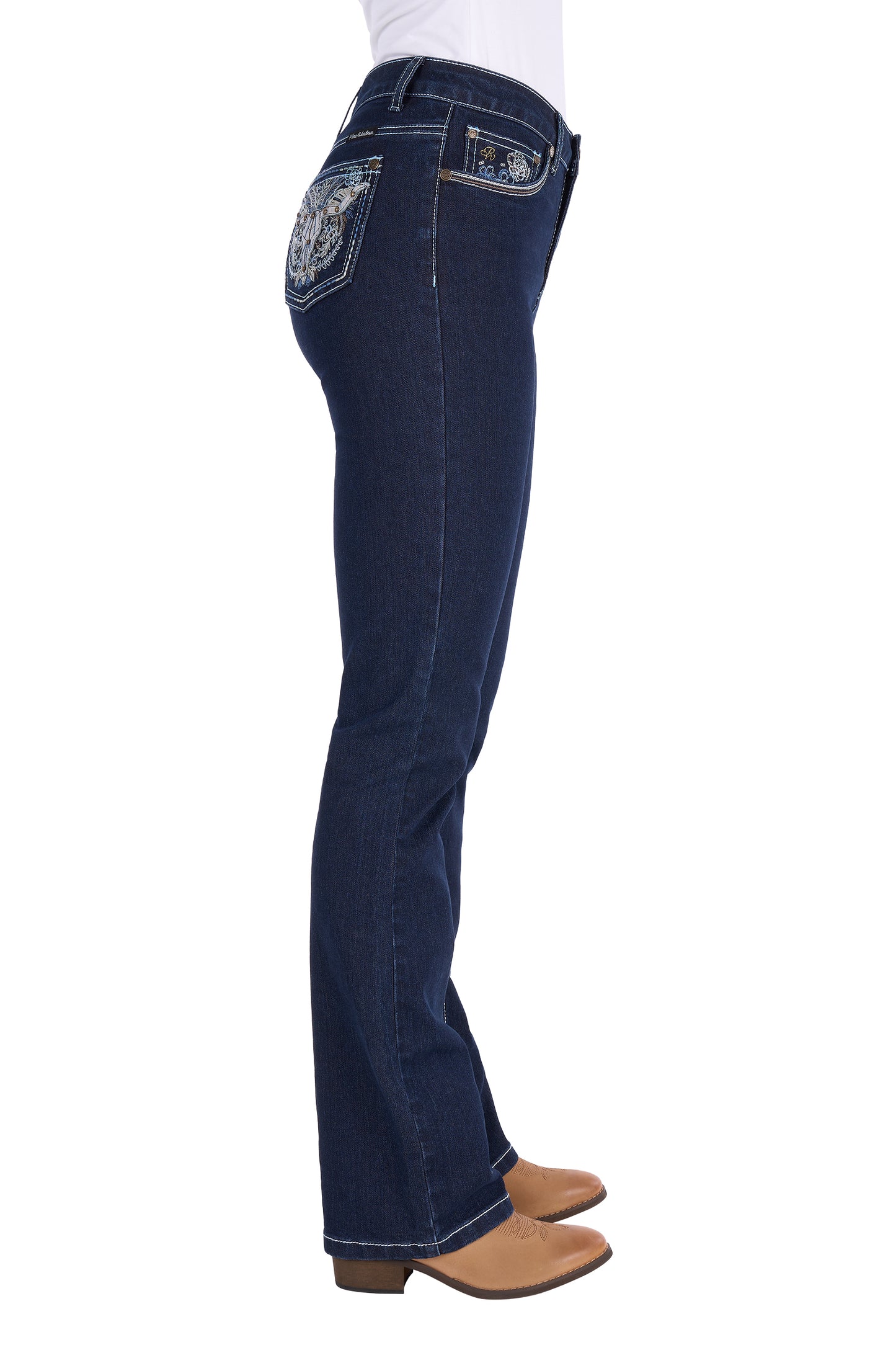 Pure Western Ladies Daph High Rise Boot Cut Jean 30" Leg - PCP2213422