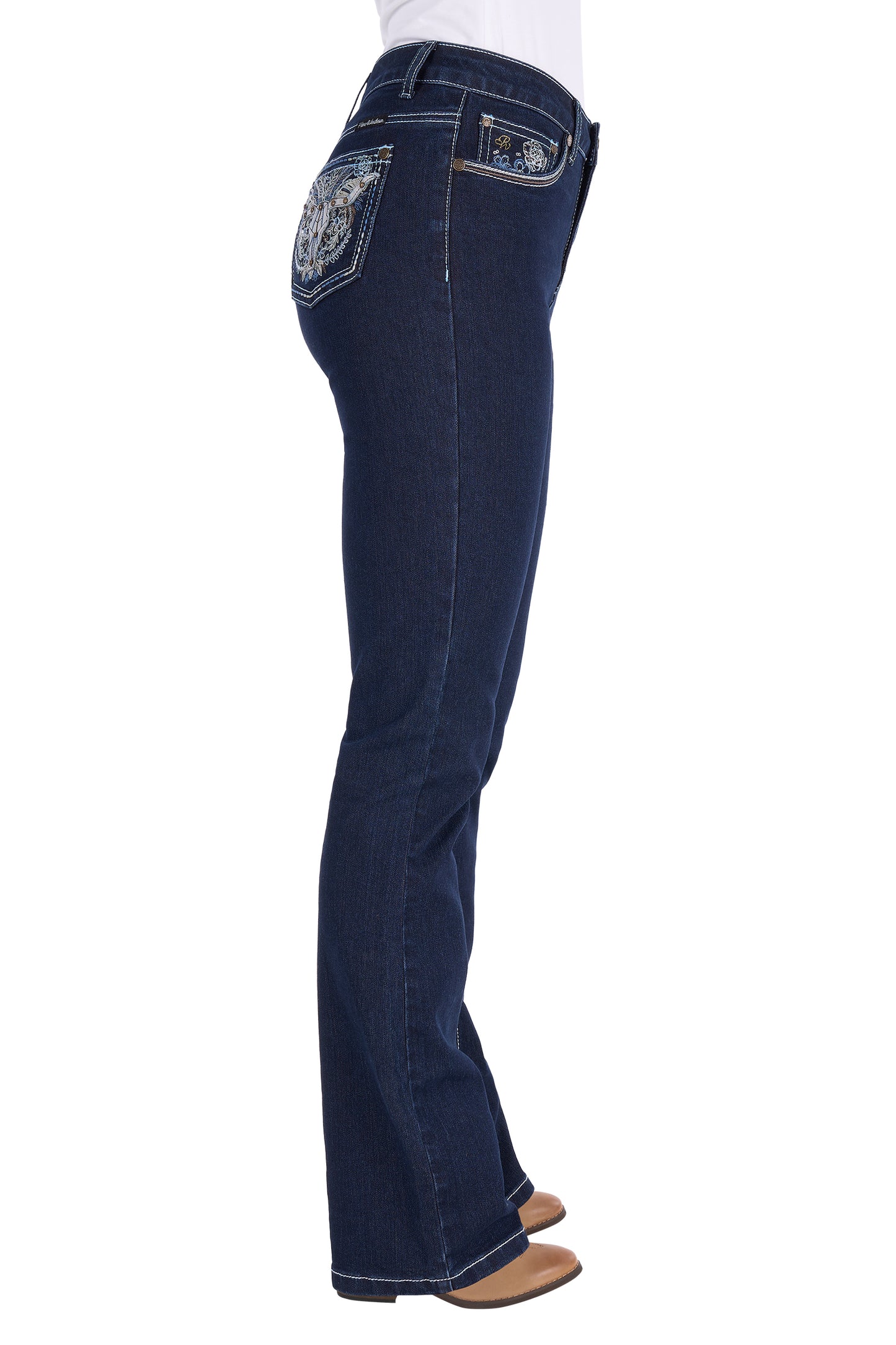 Pure Western Ladies Daph High Rise Boot Cut Jean 30" Leg - PCP2213422