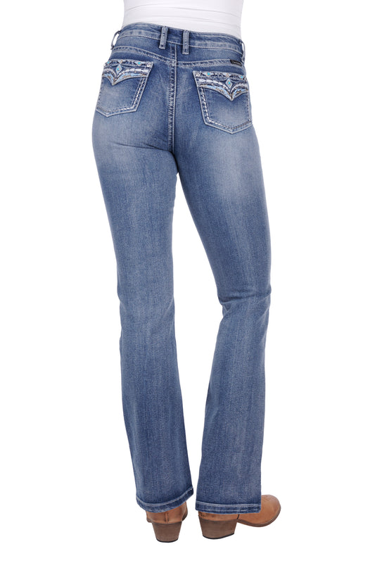 Pure Western Ladies Jemma High Waisted Boot Cut Jean - PCP2213575 and PCP2213240