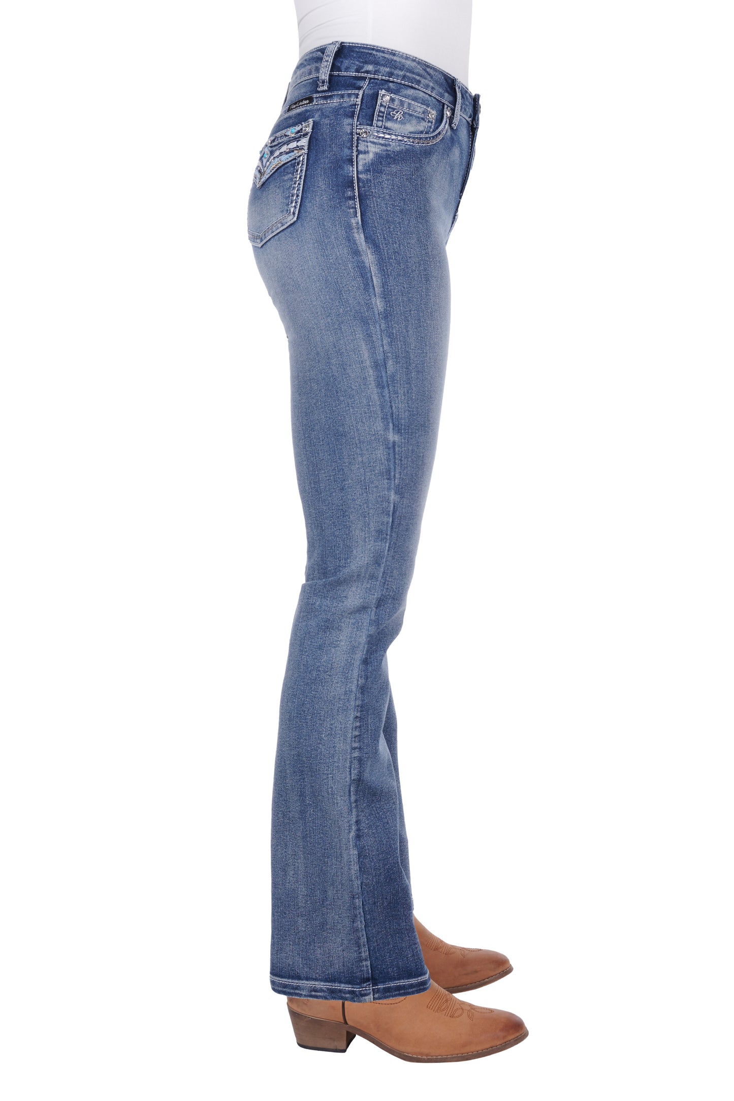 Pure Western Ladies Jemma High Waisted Boot Cut Jean - PCP2213575 and PCP2213240