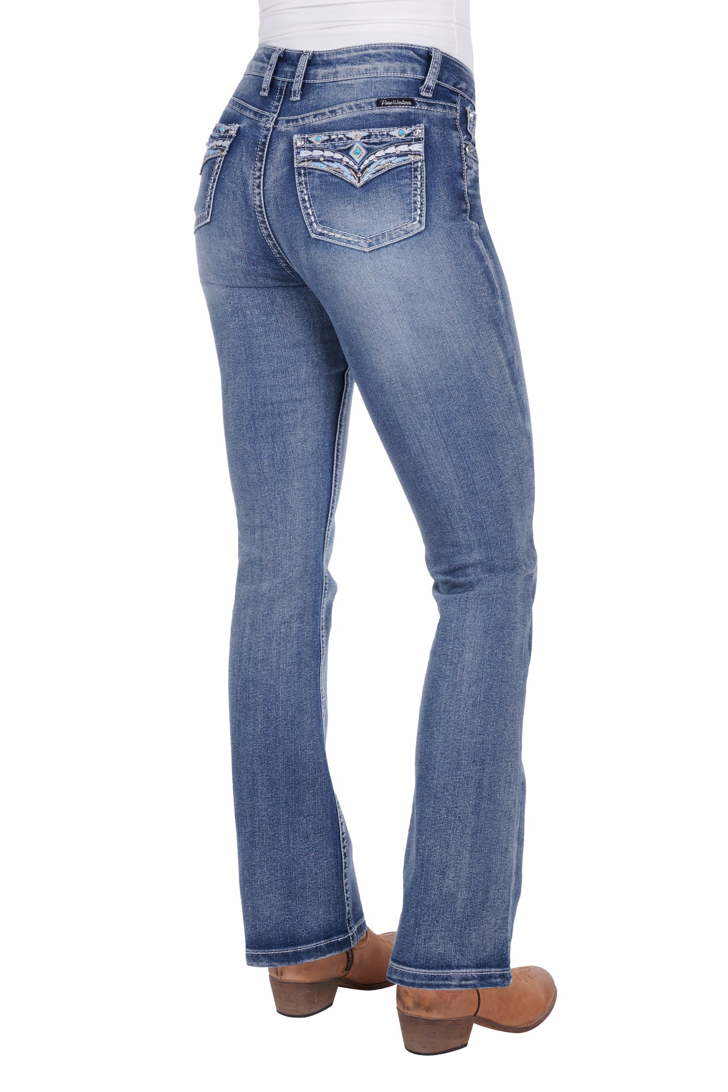 Pure Western Ladies Jemma High Waisted Boot Cut Jean - PCP2213575 and PCP2213240