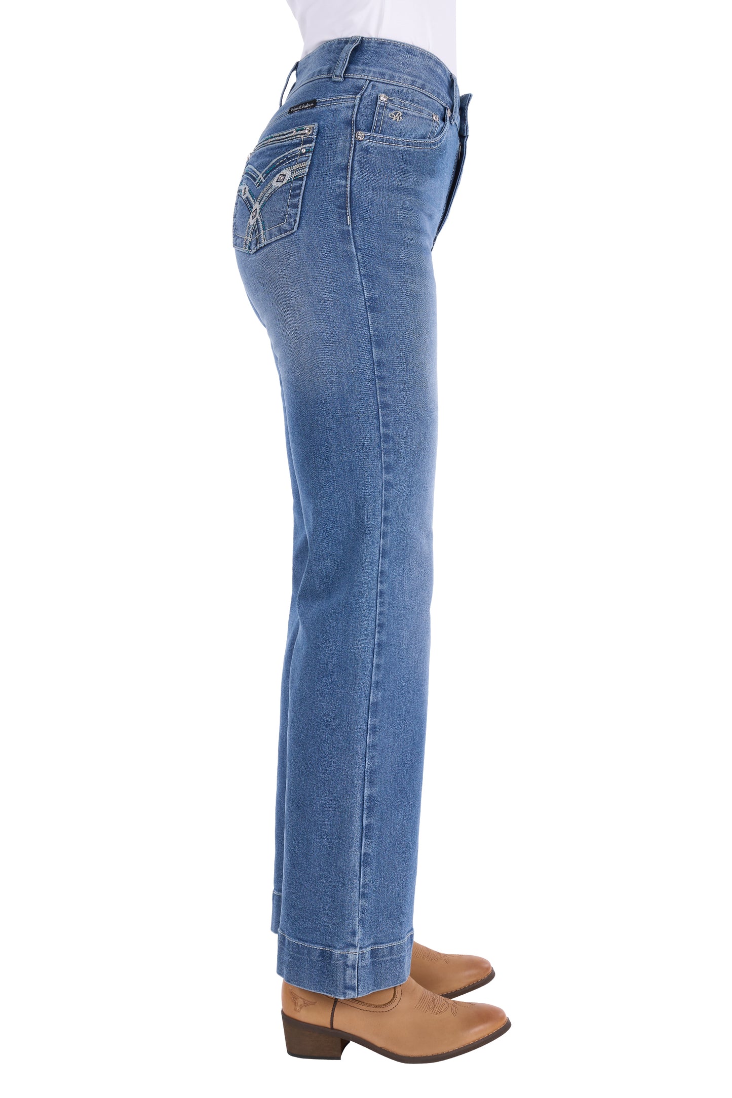 Pure Western Ladies Banks Trouser Jean 34" Leg - PCP2215334