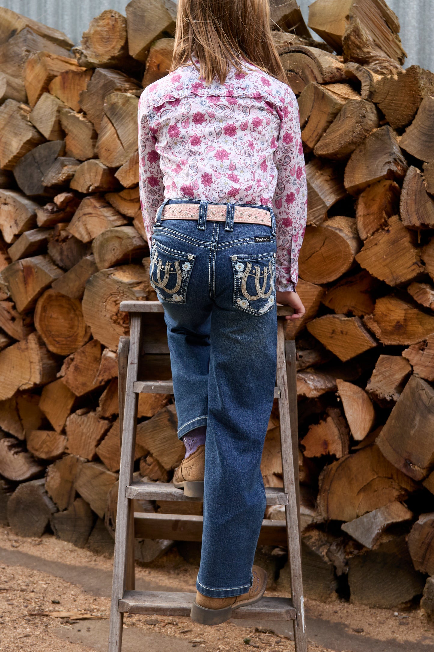 Pure Western Girls Louisa Straight Leg Jean - PCP5212241