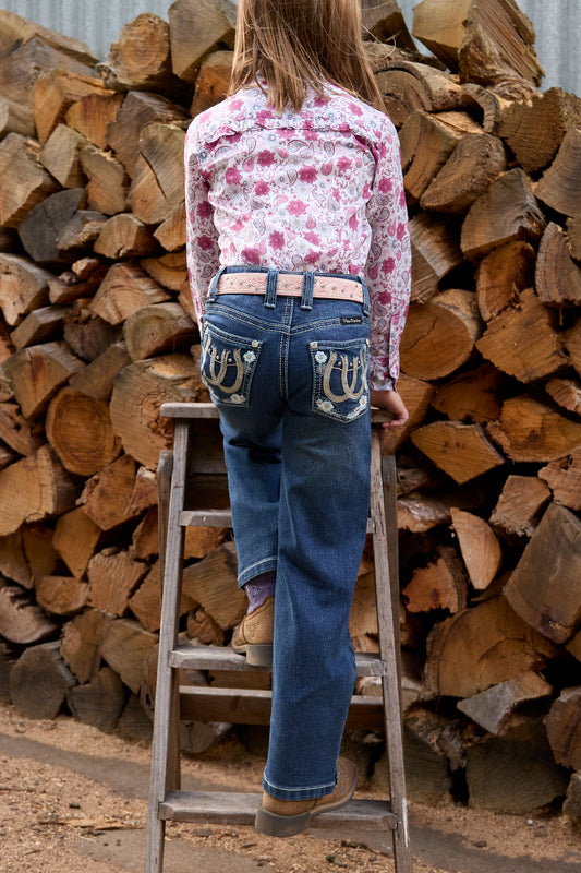 Pure Western Girls Louisa Straight Leg Jean - PCP5212241