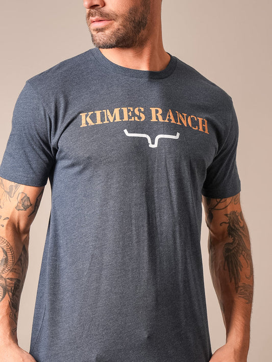 Kimes Ranch Mens Pressed Tee Shirt - Midnight Navy