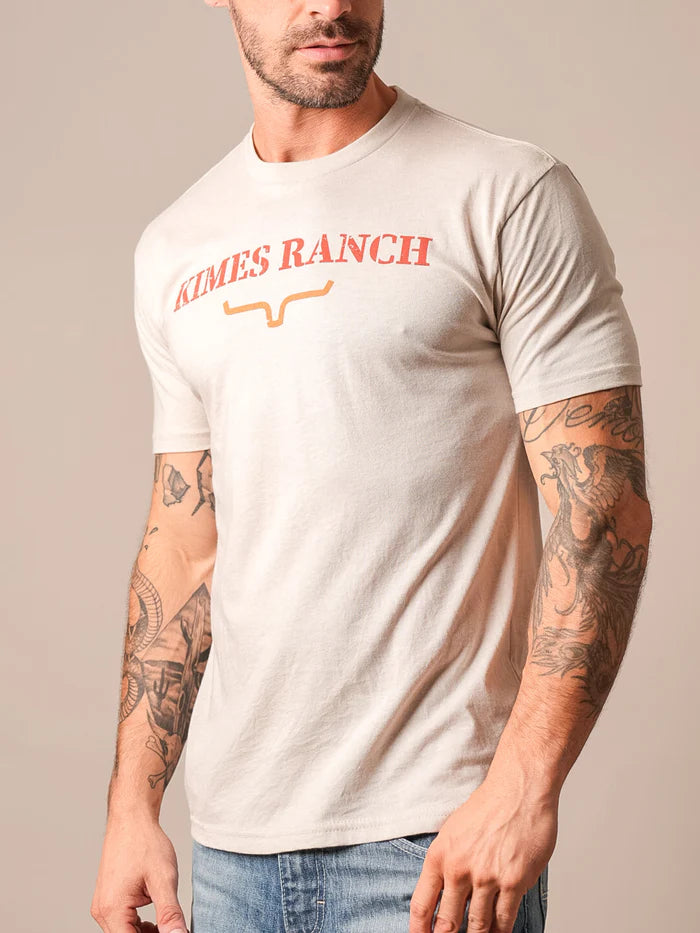 Kimes Ranch Mens Pressed Tee Shirt - Sand