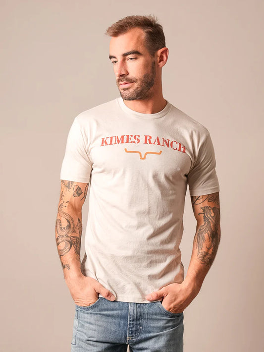 Kimes Ranch Mens Pressed Tee Shirt - Sand