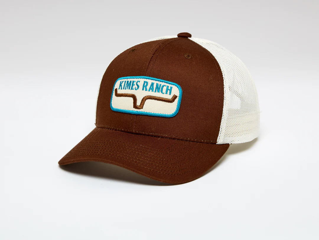 Kimes Ranch Rolling Trucker Hat - Brown