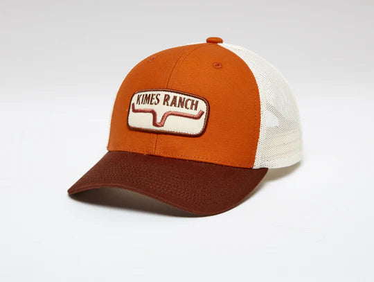 Kimes Ranch Rolling Trucker Hat - Burnt Orange