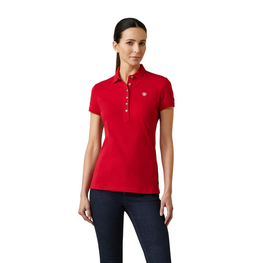 Ariat Ladies Prix 2.0 Polo - Red - 10040833