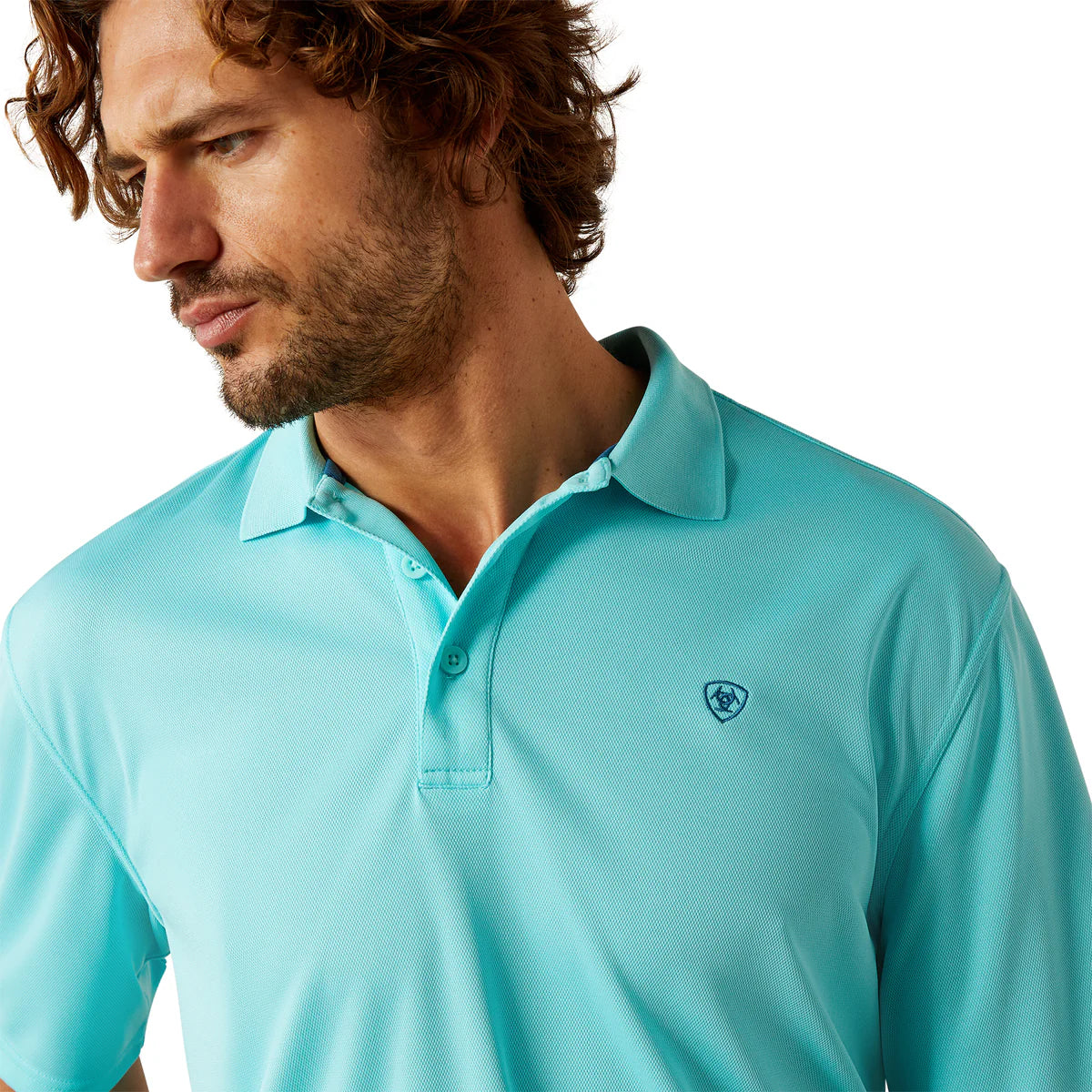 Ariat Mens TEK Polo - 10055249 - Blue Radiance