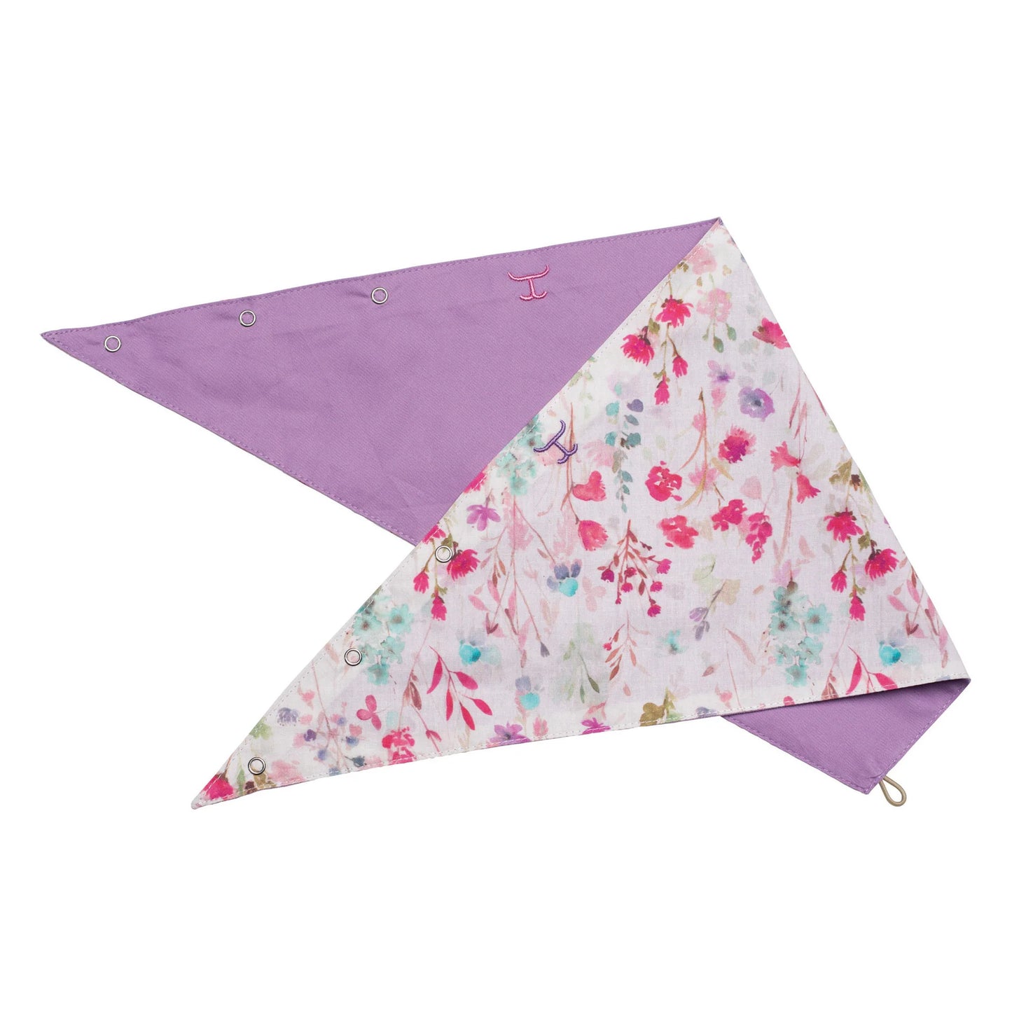JC Ladies Carlee Double Sided Scarf - SCF2607 - Orchid/White Wildflowers