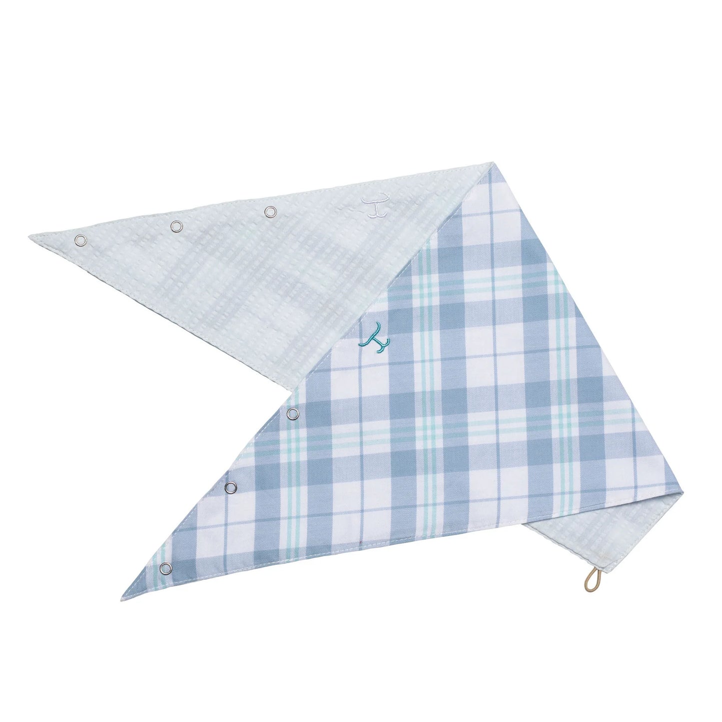 JC Ladies Carlee Double Sided Scarf - SCF2617 - Blue & White