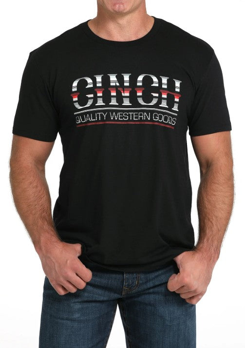Cinch Mens Black Logo Tee Shirt - MTT1690697