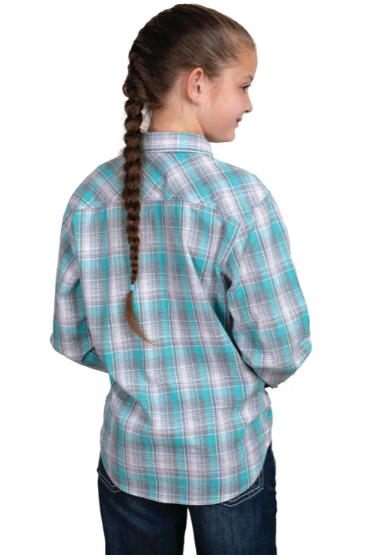 Just Country Girls Harper Half Button Print L/S Shirt - GWLS2525