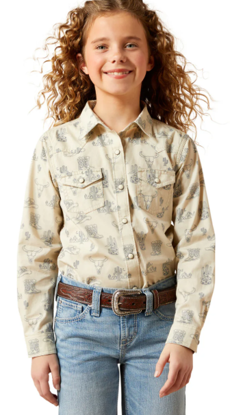 Ariat Girls Mila Snap L/S Shirt - 10065863