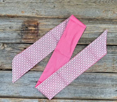 Pink Western Skinny Mini Wild Rag Scarf - TW132