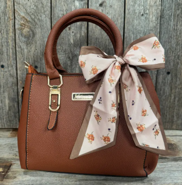 Pink and Tan Western Skinny Mini Wild Rag Scarf - TW136