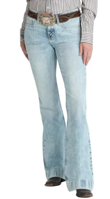 Cinch Ladies Lynden Light Wash Trouser Jean - MJ81454096