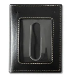 Ariat Mens Money Clip Floral Embossed Wallet - Black - A3564601