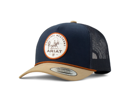 Ariat Mens Original Western Mesh Navy Snap Back Cap - A300089103
