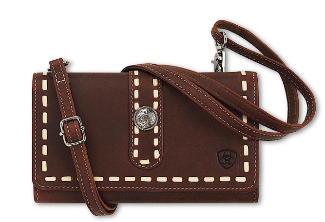 Ariat Teagan Crossbody Brown Clutch Bag - A770019102