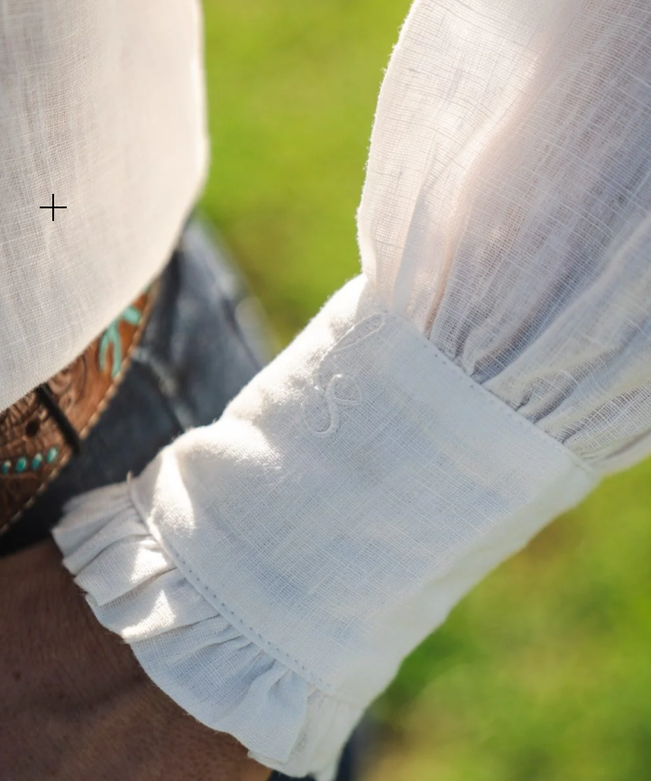 Lime & Soda Charlotte L/S Shirt - White Lace