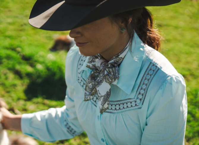 Lime & Soda Emily L/S Shirt - Light Blue