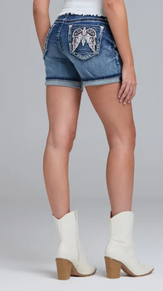 Grace in LA Americana Angel Mid Rise Short - EH-61720