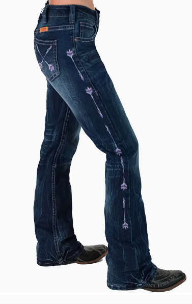 Cowgirl Tuff Purple Arrows Jean