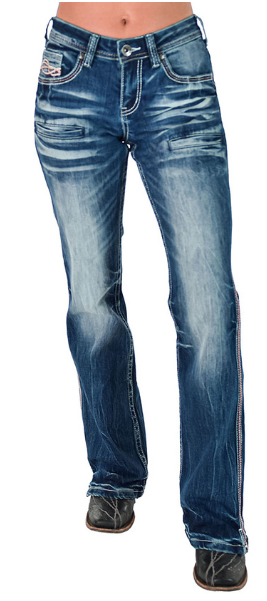 Cowgirl Tuff Red Twister Bootcut Jean