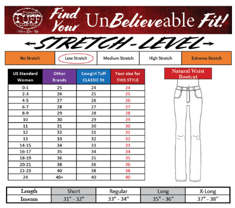 Cowgirl Tuff Red Twister Bootcut Jean