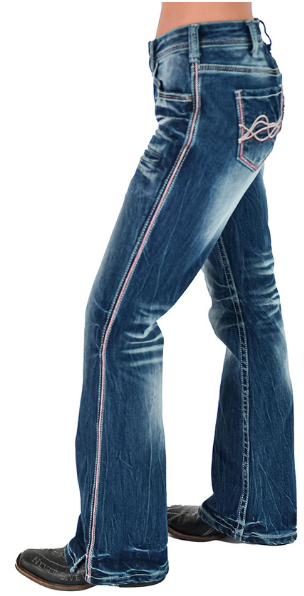 Cowgirl Tuff Red Twister Bootcut Jean