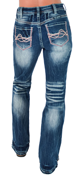 Cowgirl Tuff Red Twister Bootcut Jean