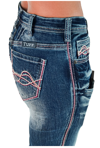 Cowgirl Tuff Red Twister Bootcut Jean
