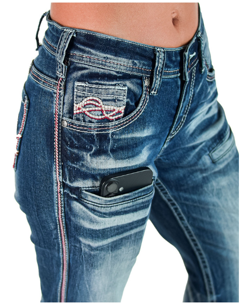 Cowgirl Tuff Red Twister Bootcut Jean
