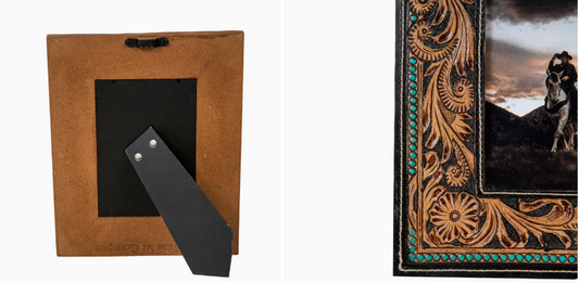Mesa Plateau Hand-Tooled Photo Frame
