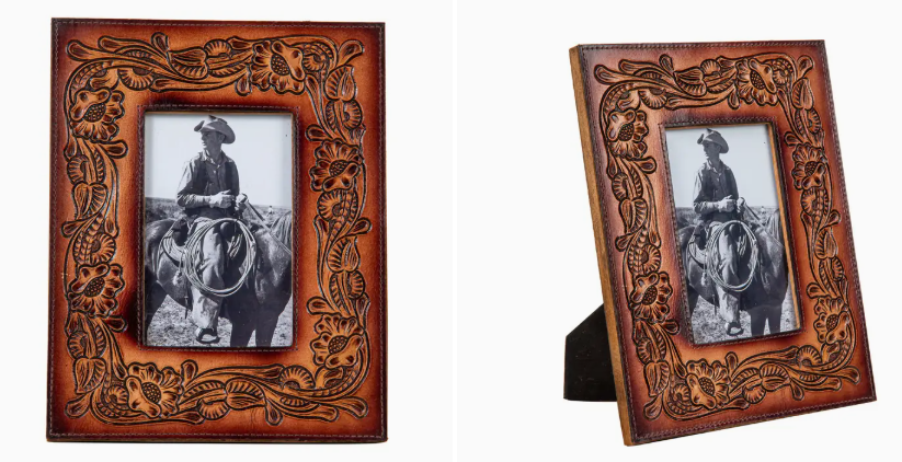This Moment in Time Hand-Tooled Photo Frame