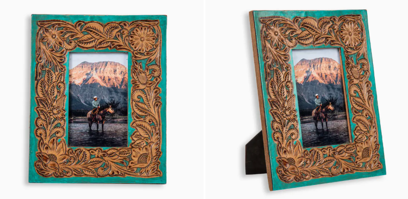 Time of Traditions Hand Tooled Photo Frame