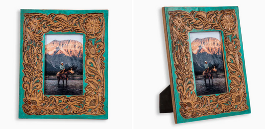 Time of Traditions Hand Tooled Photo Frame
