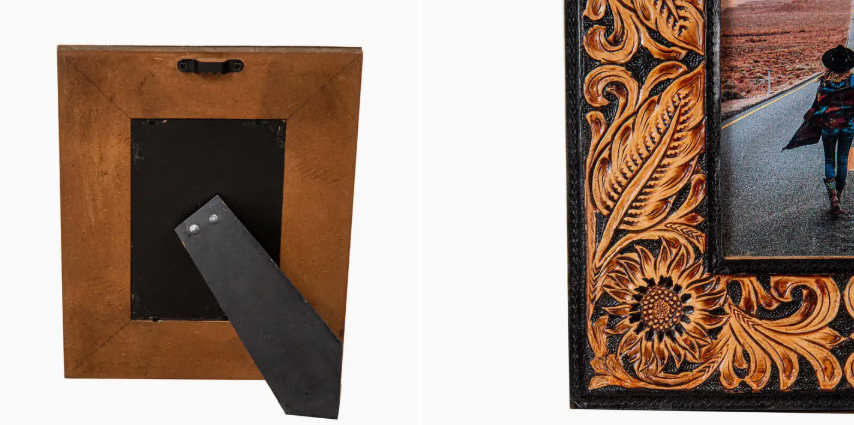 Wyburn Canyon Hand-Tooled Photo Frame